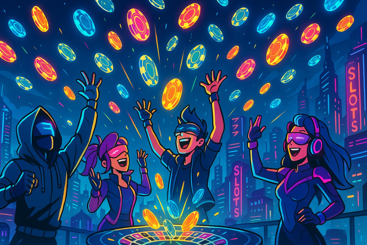 Dealer live casino sedang melayani meja permainan dengan para pemain online